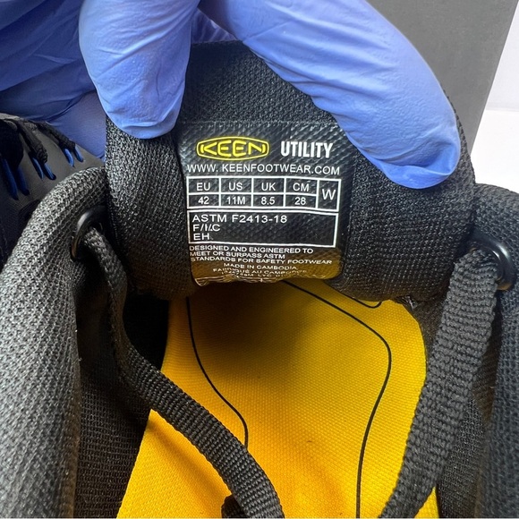 KEEN Utility Vista Energy Sneaker Composite Toe Work Shoes Size 11 W- 9.5 M - Picture 7 of 11